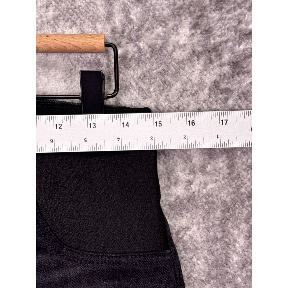 Paige Anessa Jeans 25 Maternity Womens High Rise Wide Leg Black Wash - Picture 3 of 9